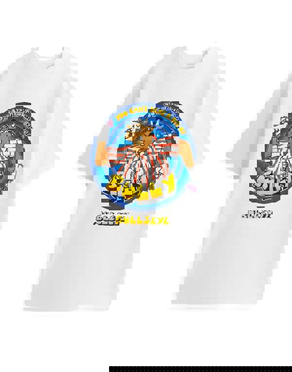 Bullseye Mens White You Can't Beat A Bit Of Bully Short Sleeved T-Shirt