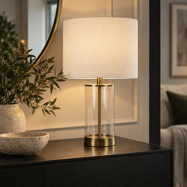 Pagazzi Lighting Adelia Antique Brass Small Table Lamp