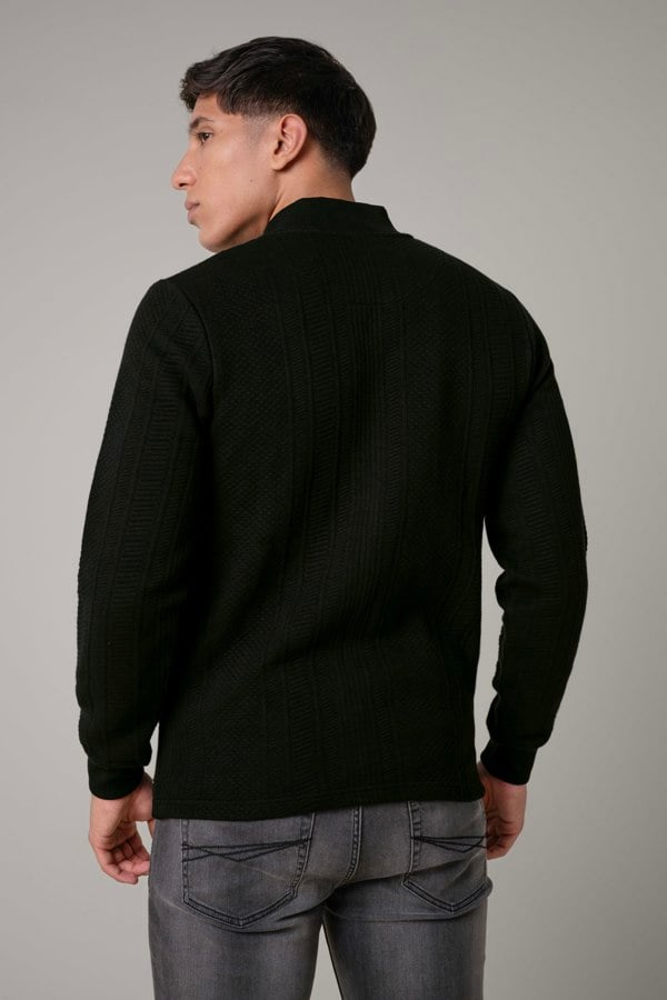 ENORSIA Mens Premium Texture Jersey Jacket