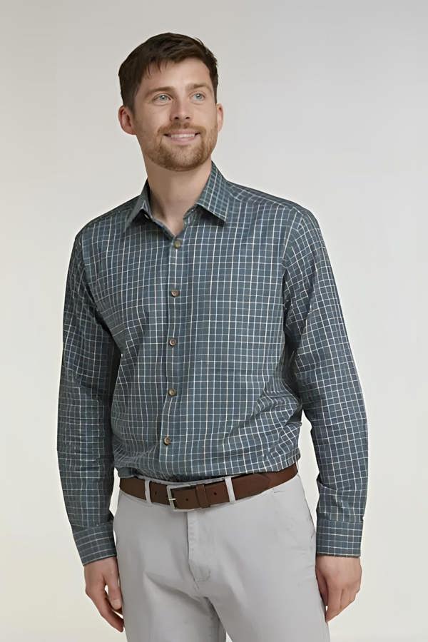 Green Tattersall Check Long Sleeve Shirt