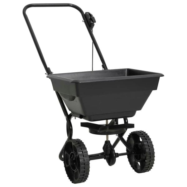 Berkfield Walk Behind Salt Spreader PVC and Steel 92x46x70 cm 15 L