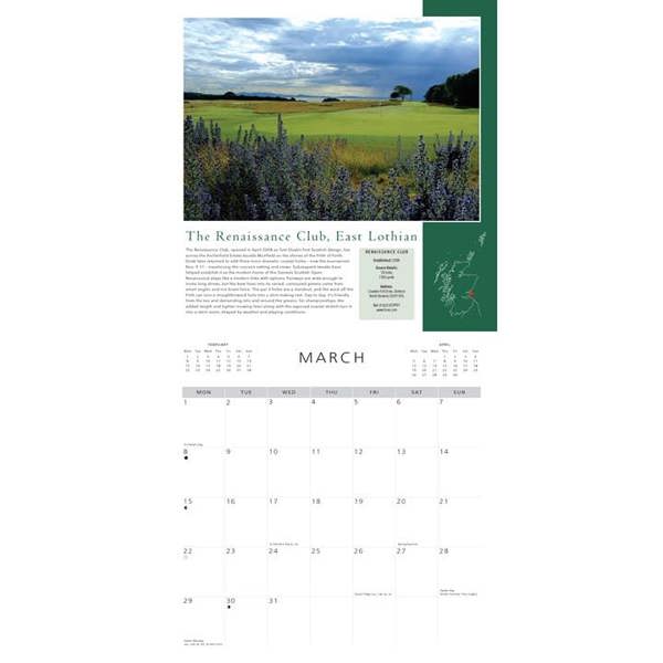 Colin Baxter, Scottish Golf Calendar 2027, Wall Calendars, Month To View, Sports, Gift