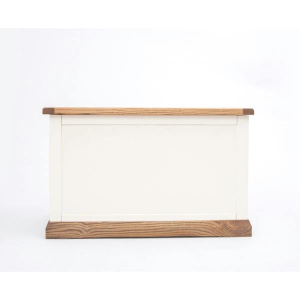 Tropea Off White Blanket Box Ottoman