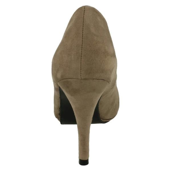 Spot On Ladies Spot On High Heel Pointed Toe Court Shoe