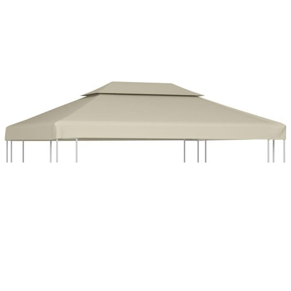 Berkfield Gazebo Cover Canopy Replacement 310 g / ma_ Beige 3 x 4 m