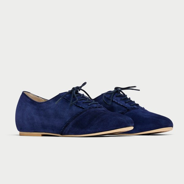 aster navy suede brogues pair 