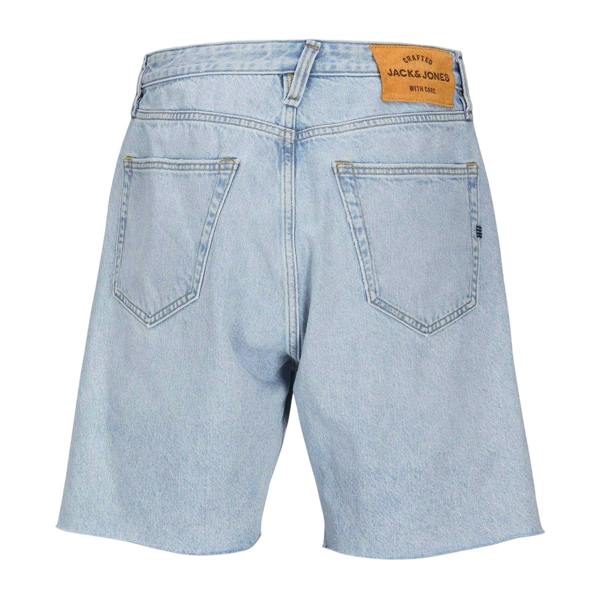 Jack And Jones Mens Denim Frayed Edge Shorts - Blue Denim - 