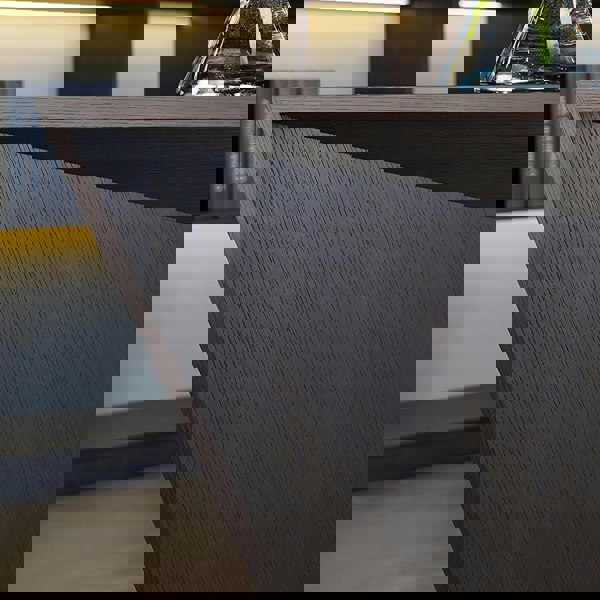 Kofi Modern Office Desk For Home, Black Wood with big home office desk