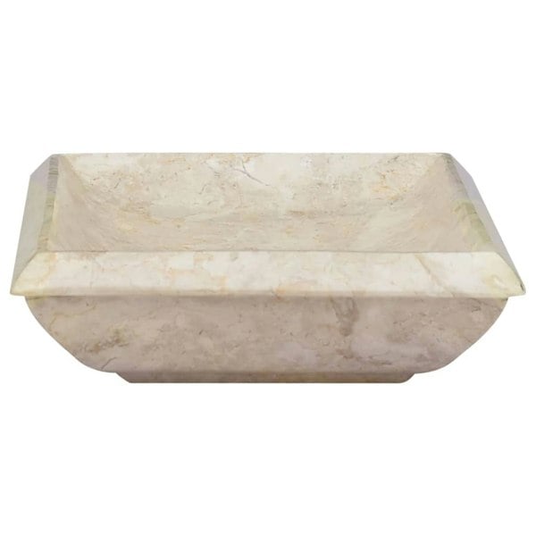 Berkfield Sink Cream 50x35x10 cm Marble