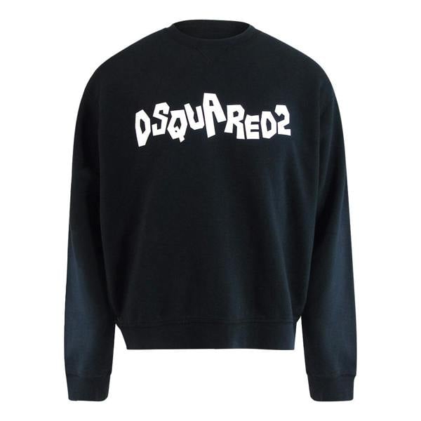 Dsquared2 Contrast Brand Logo Black Jumper