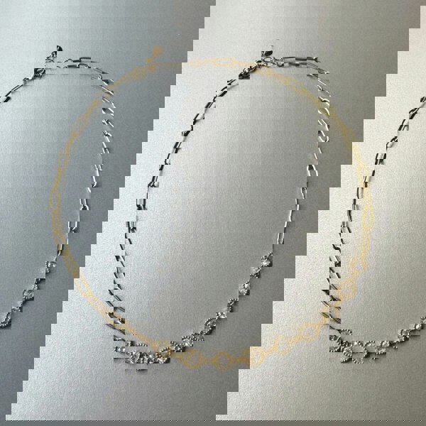 Luxe Tones Mellie Luxe 18ct Gold Plated Jewelled Necklace