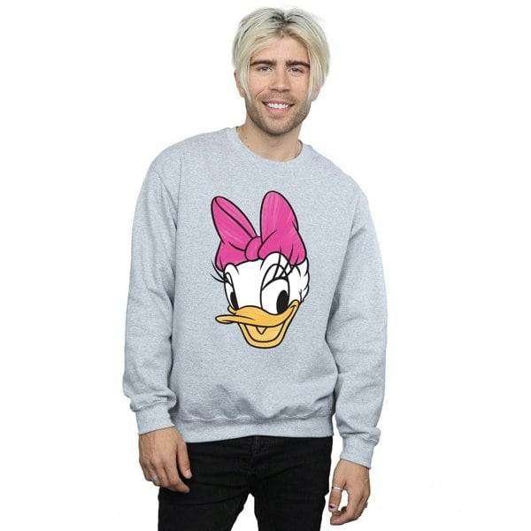 Disney Mens Daisy Duck Head Painted Sweatshirt - Sports Grey