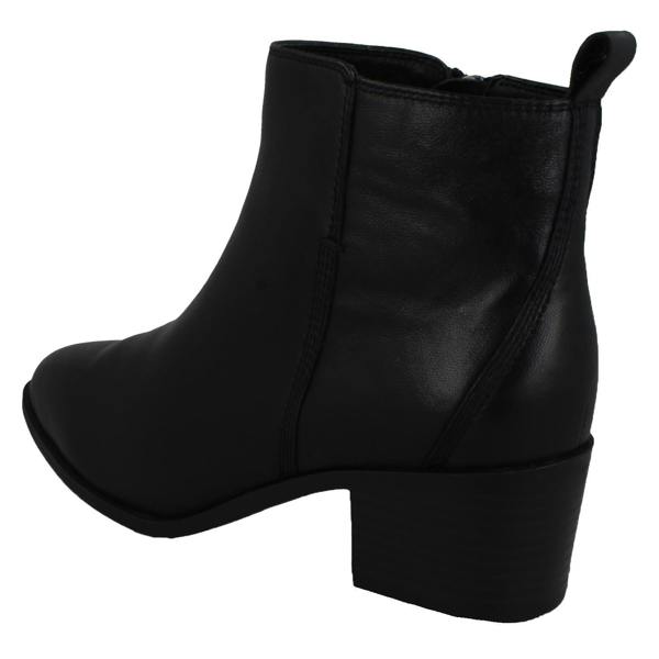 Leather Collection Ladies Leather Collection Zip Up Ankle Boots F51050