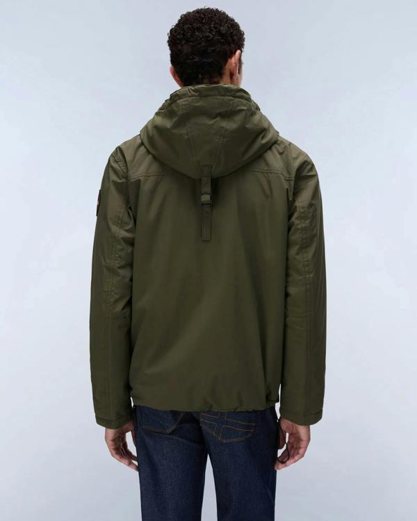 Napapijri Rainforest Winter 3 Mens Hooded Anorak - Olive Night G1F