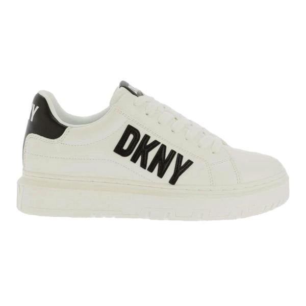 DKNY Womens/Ladies Minda Trainers - White/Black - 