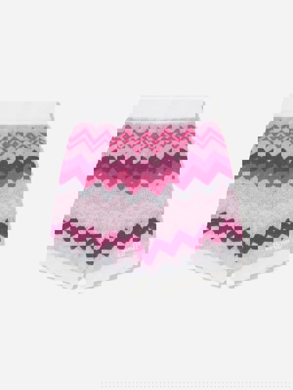 Missoni Girls Zigzag Knitted Shorts in Pink