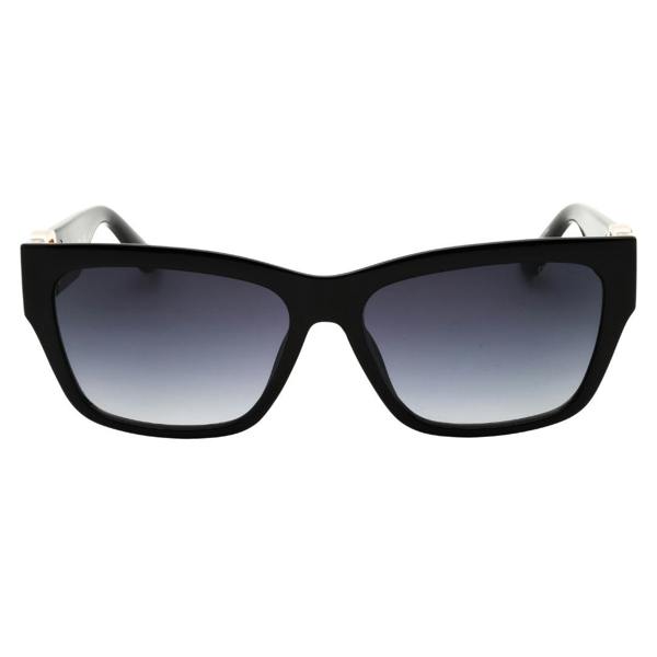Guess GU00105 01B shiny black  / gradient smoke Sunglasses Female 56X15X140 One Size