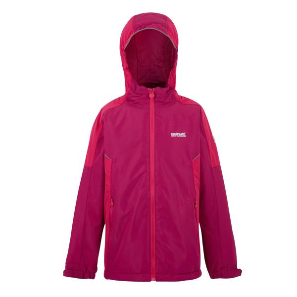 Regatta Childrens/Kids Hurdle V Waterproof Jacket - Berry Pink/Pink Potion - 