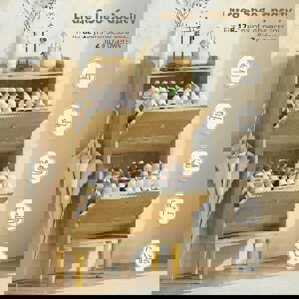 Flip-down Shoe Cabinet