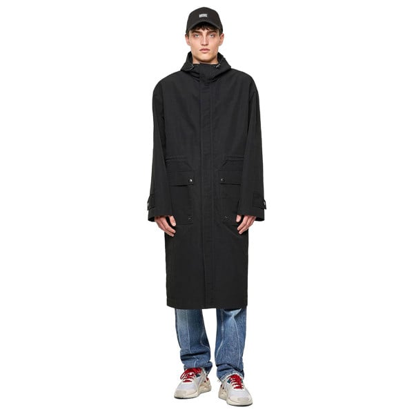 Diesel J-Lui Long Jacket Coat - Black