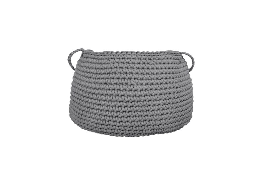 Medium cotton basket DARK GREY - Zuri House