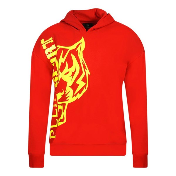 Plein Sport Side Logo Red Hoodie XL