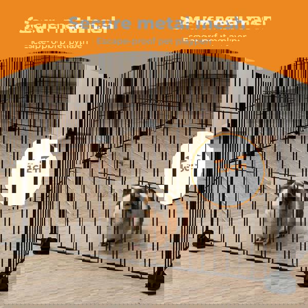 Skylos Pet Pen 14 Panel Puppy Rabbit Kitten Playpen Indoor Enclosure Run Cage