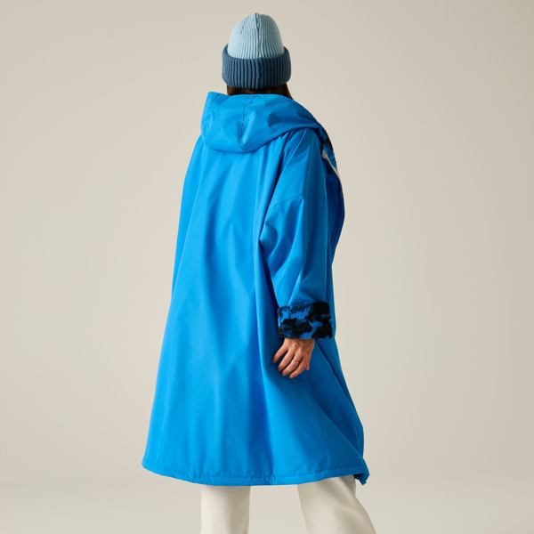 Regatta Unisex Adult Camo Waterproof Changing Robe - Sonic Blue