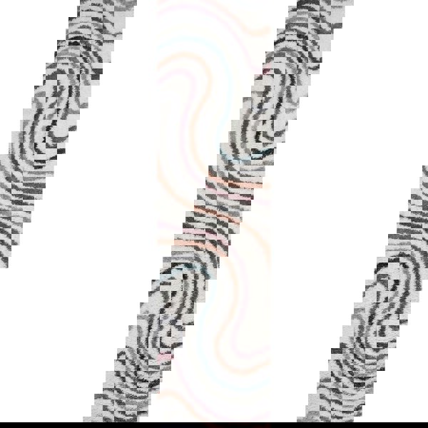 Moodi Shaggy Multicolour Rug, Striped design, Easy to clean| THE RUG