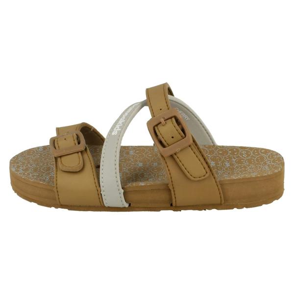 Spot On Girls Samoa Flat Buckle Mule Sandal