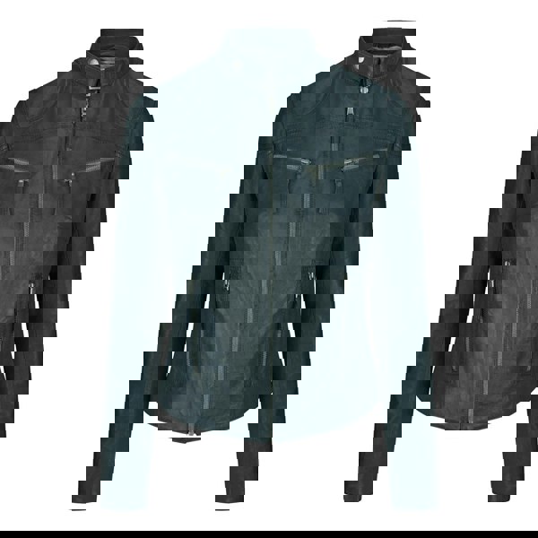 Leather Company Women's Leather Fitted Biker Brown Jacket