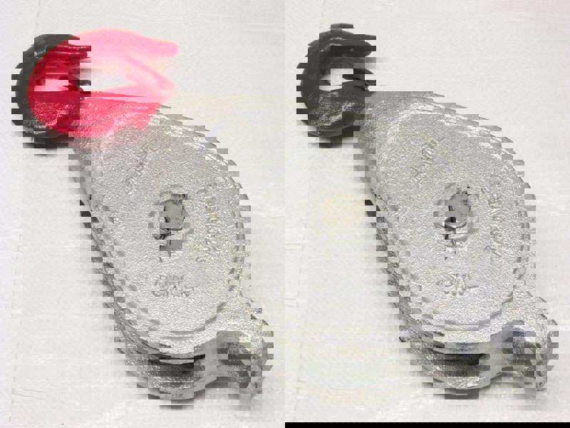 1 Ton 5" Red Head GMI Single Sheave Block With Swivel Hook Galvanised - 18MM Wire Rope Safety Liftin