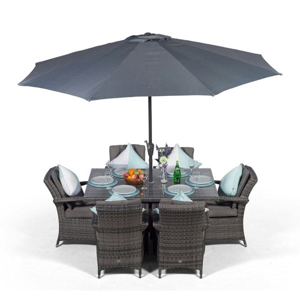 Giardino Arizona Rectangular 6 Seater Rattan Patio Dining Set
