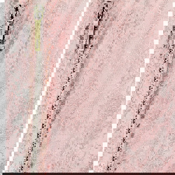 A luxurious Emilio Pucci cocktail dress in intricate sheer pink lace