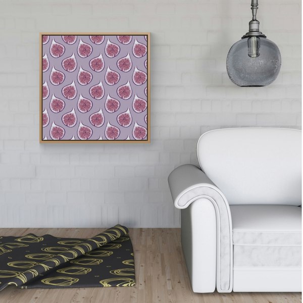 Warren Reed Modern Fig Pattern Framed Canvas