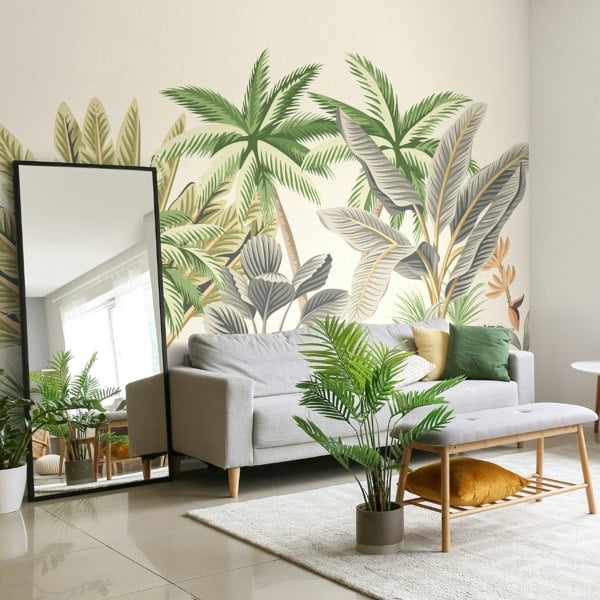 Origin Murals Tropical Palm Trees Wall Mural - Natural