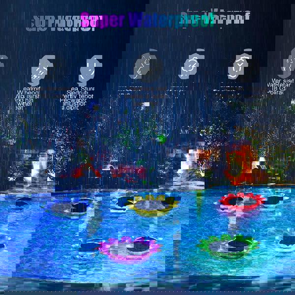 Leaper Solar Remote Controlled Floating Sunflower Decorative Light