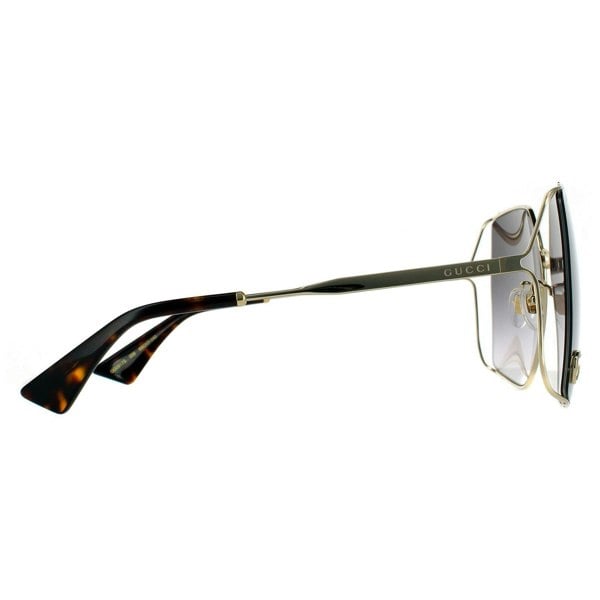 Gucci Sunglasses GG0817S 006 Gold Grey Gradient