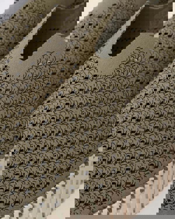 Tulip Slip-In Womens Platform Shoes in Army 410 - Detail