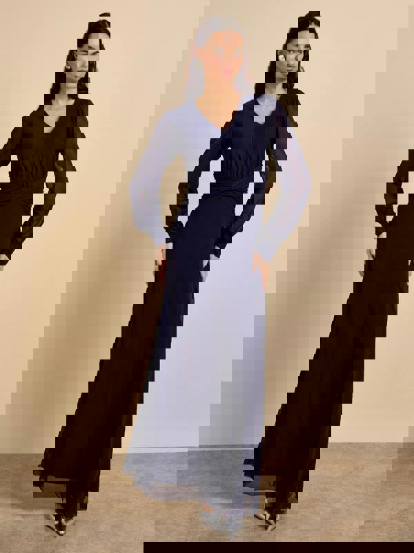 GWD Martha Knot Maxi Dress Navy