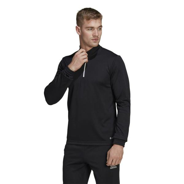 Adidas Mens Logo Polyester Track Top - Black - 