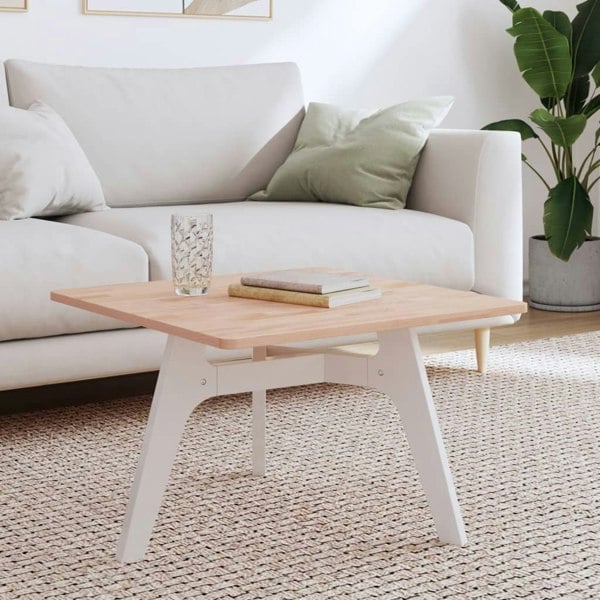 Berkfield Table Top 60x60x1.5 cm Square Solid Wood Beech
