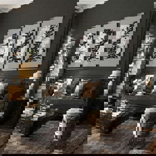 Pictures For Living Room | Set of 3 Botanical Wall art Prints