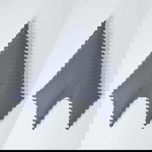 HOMESCAPES French Flax Linen V Shaped Pillowcase