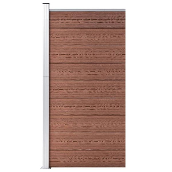 Berkfield Fence Panel WPC 95x186 cm Brown