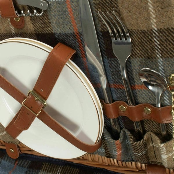 Person Fitted Wicker Picnic Basket