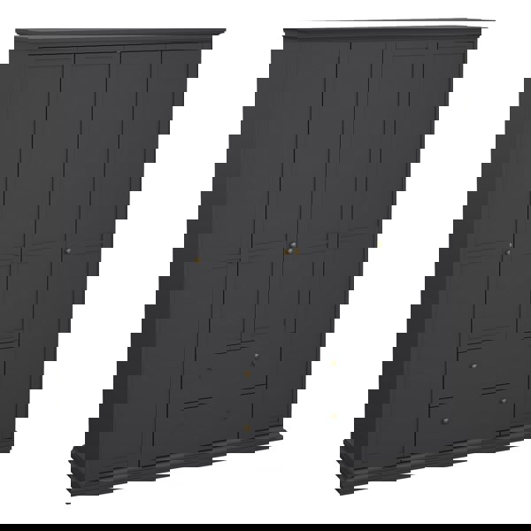 Furniture To Go Paris Wardrobe with 4 Doors and 2 Drawers in Matt Grey