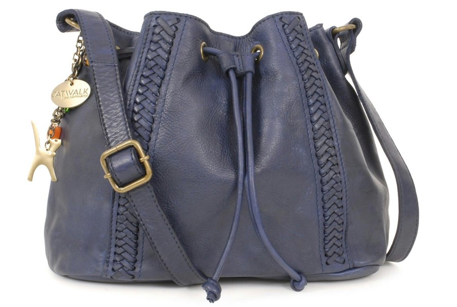 Catwalk Collection Handbags Francesca - Crossbody Bag - Blue