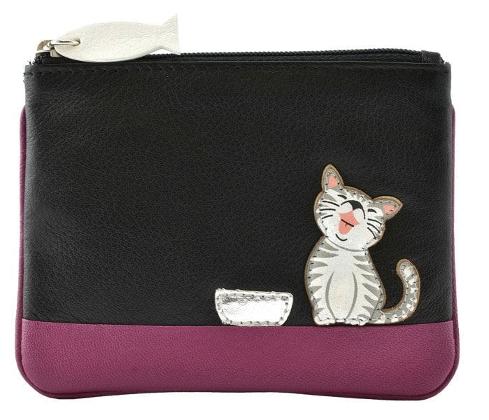 Mala Leather Ziggy Cat Leather Coin Purse