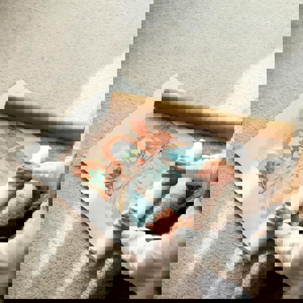 Large Wall Pictures For Living Room | Set of 3 Beach Decor Wall art Prints